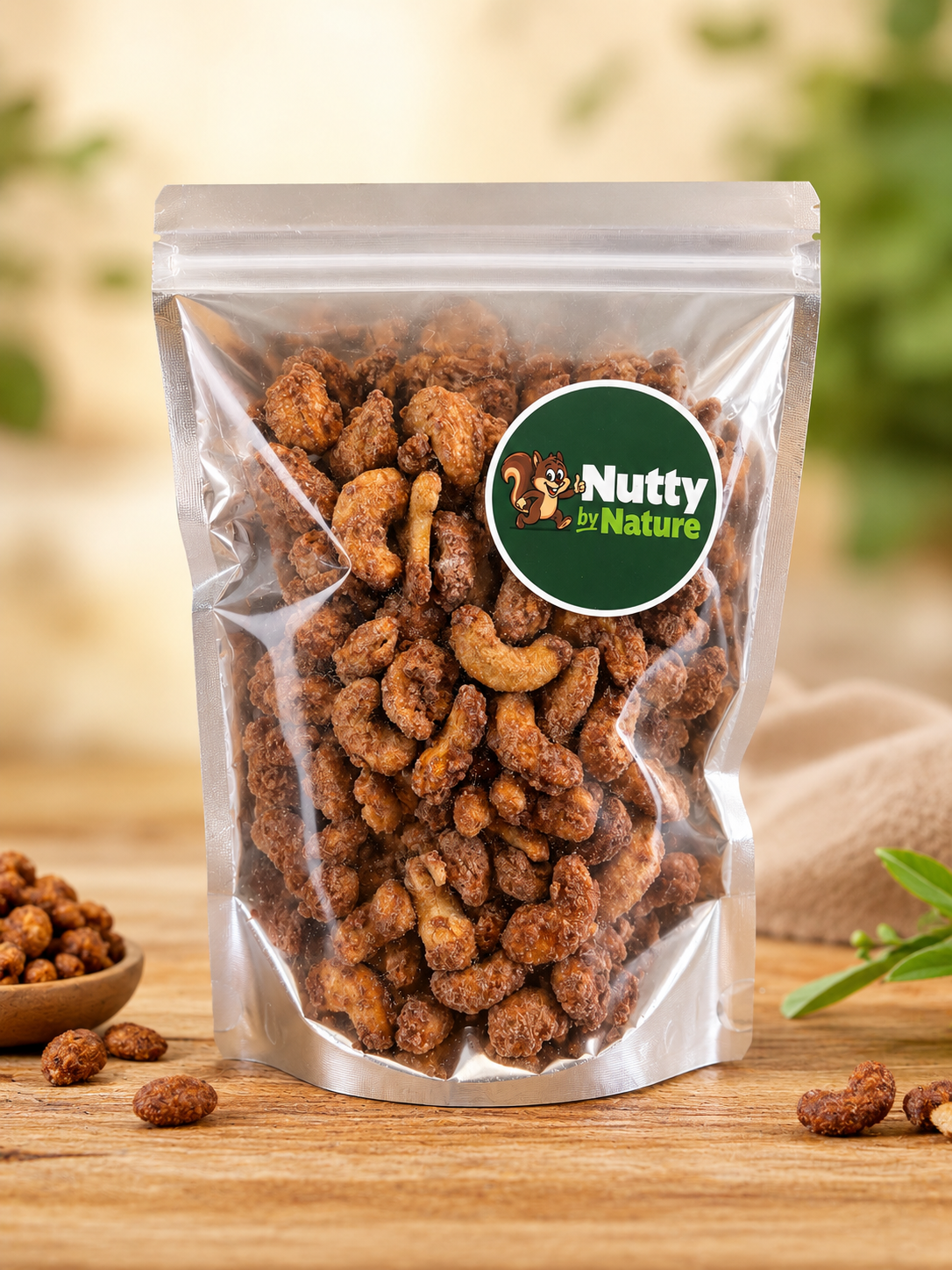 Candied Cashews Resealable Pouch